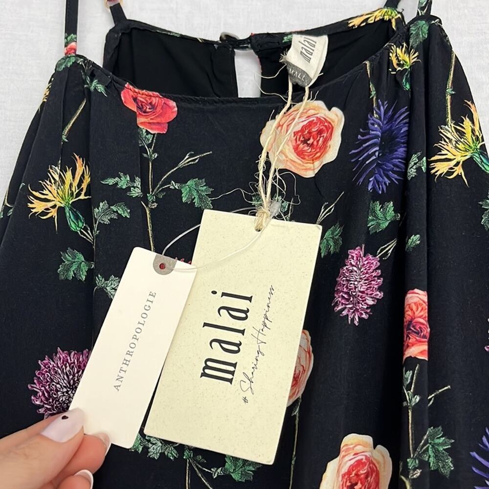 NWT Anthropologie Malai Bloomsbury For Love Floral Mini Dress Women’s Size S - Picture 9 of 13